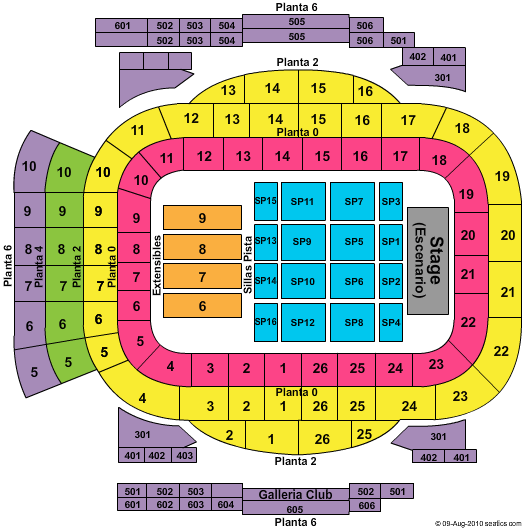 Movistar Arena - Madrid Seating Chart: Michael Buble