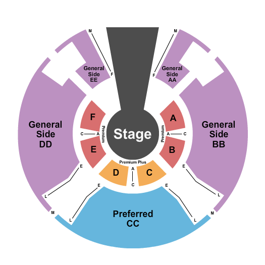 Palisades Center Seating Chart: Flip Circus