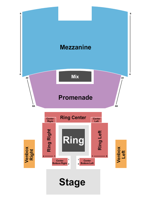 Palladium Times Square Seating Chart: MMA
