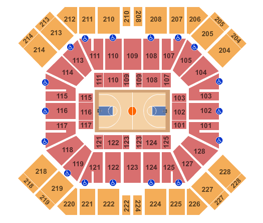 Don Haskins Center Seating Chart Basketball