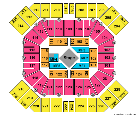Pan American Center Seating Chart