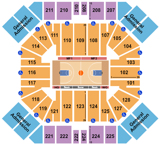 Pan American Center Seating Chart: Basketball - Globetrotters