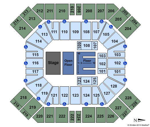 Pan American Center Seating Chart