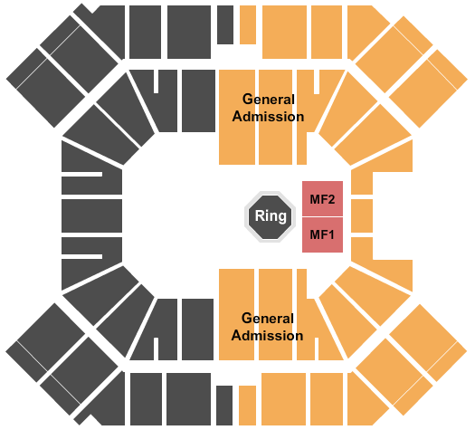 Pan American Center Seating Chart: MMA