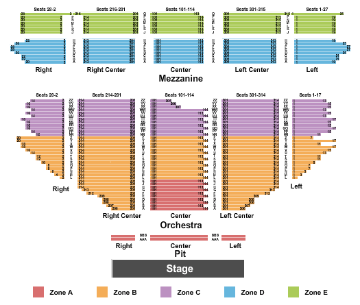 Ahmanson Theater Seating Chart
