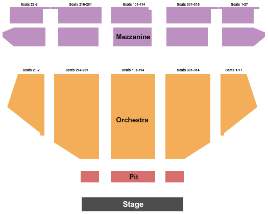 Hollywood Pantages Theatre Seating Chart