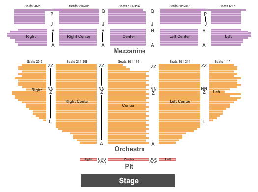 Pantages Theater La Seating Chart