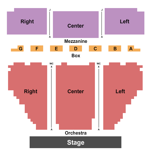Paper Mill Playhouse Seating Chart: Endstage 2