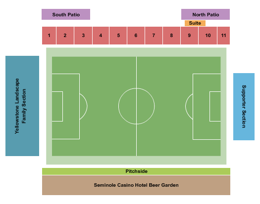 Paradise Coast Sports Complex Seating Chart: Soccer