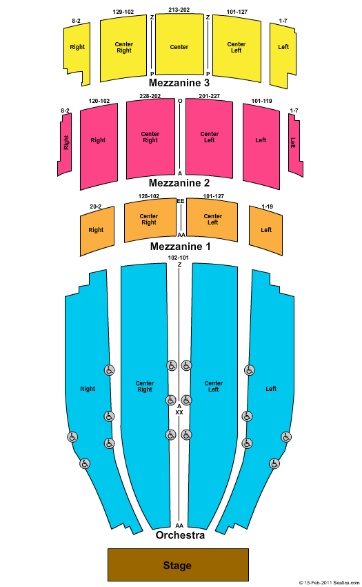 Paradise Theater Seating Chart