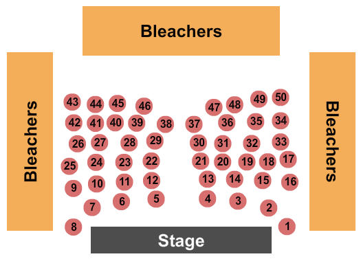 Paragon Casino Resort Seating Chart: Endstage Tables