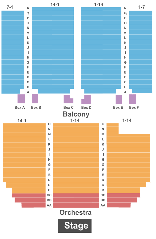 Paramount Arts Center Seating Chart