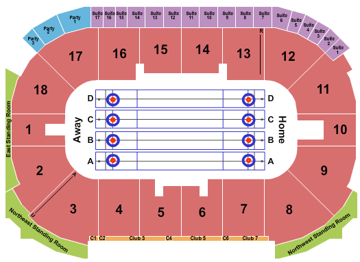 Paramount Fine Foods Centre Seating Chart: Curling