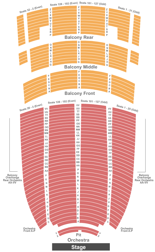 Paramount Charlottesville Seating Chart