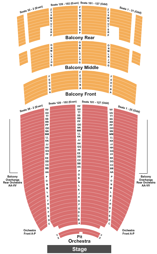 Paramount Theatre - Oakland Map