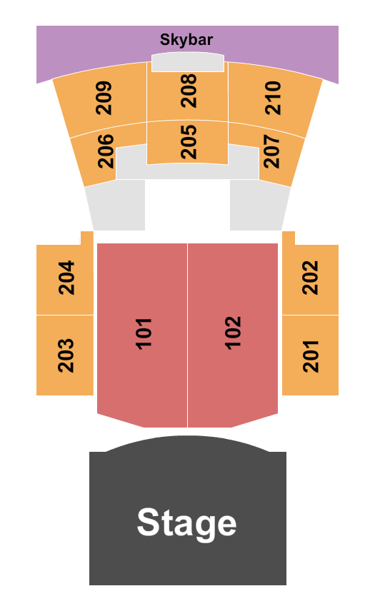 Paramount Theatre - Huntington Seating Chart: Endstage 3