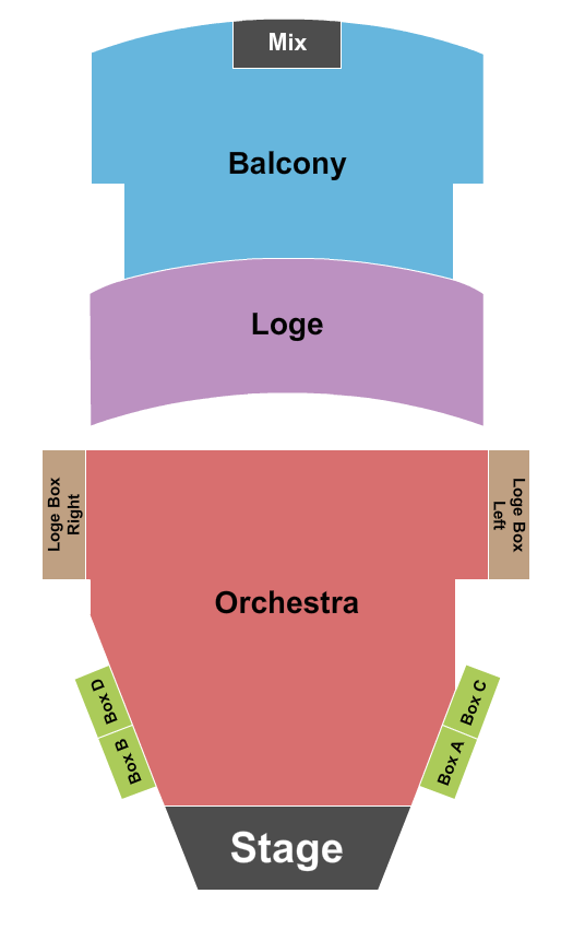 Paramount Theatre - Rutland Seating Chart: End Stage