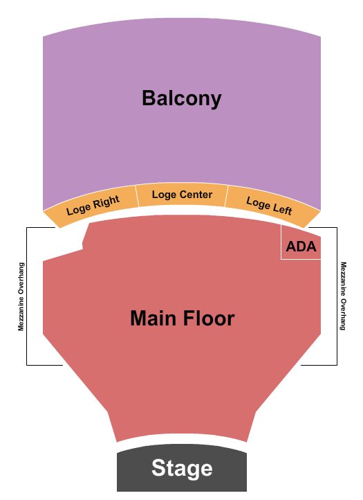 Paramount Theatre - Seattle Seating Chart: Endstage GA Floor GA Balcony/Loge