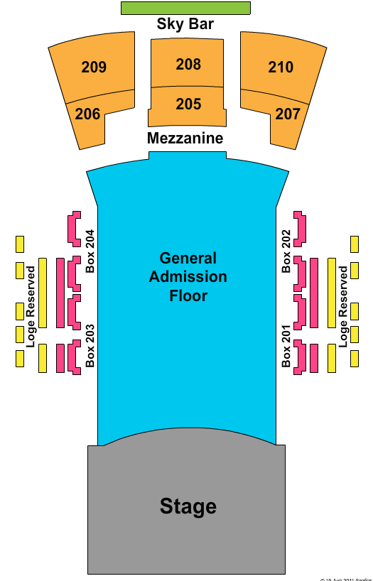Paramount Theatre Seating Chart