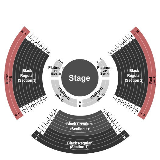 Southridge Mall Seating Chart: Paranormal Cirque - Static