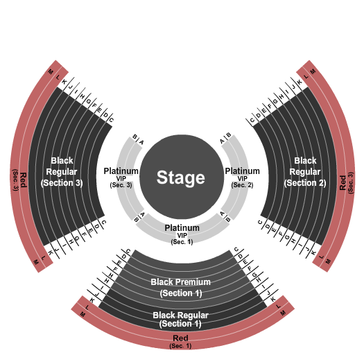 Lane Events Center Seating Chart: Paranormal Cirque - Static