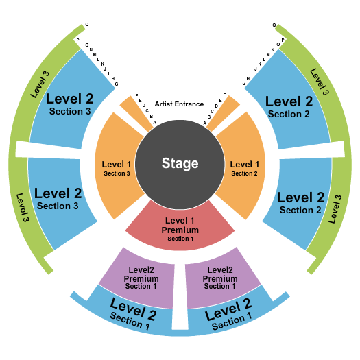 Sangertown Square Seating Chart: Paranormal Cirque Static
