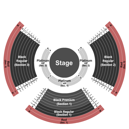 St. Charles Towne Center Seating Chart: Paranormal Cirque 1