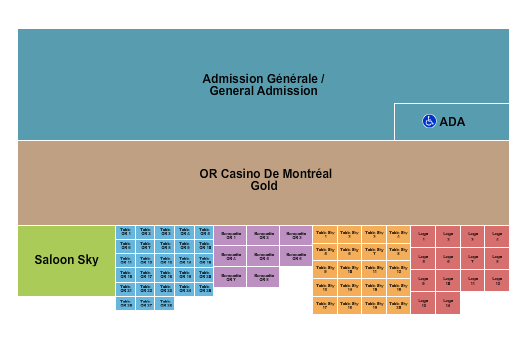 Parc Jean-Drapeau Seating Chart: Festival 4