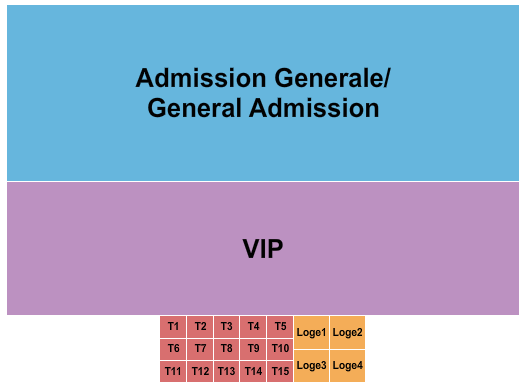 Parc Jean-Drapeau Seating Chart: GA/VIP/Tables