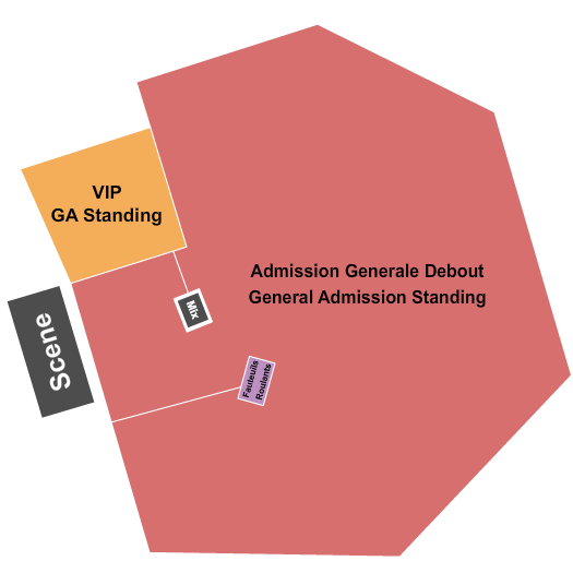 Parc Jean-Drapeau Seating Chart: GA/VIP