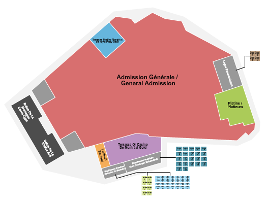 Parc Jean-Drapeau Seating Chart: Osheaga Fest 2