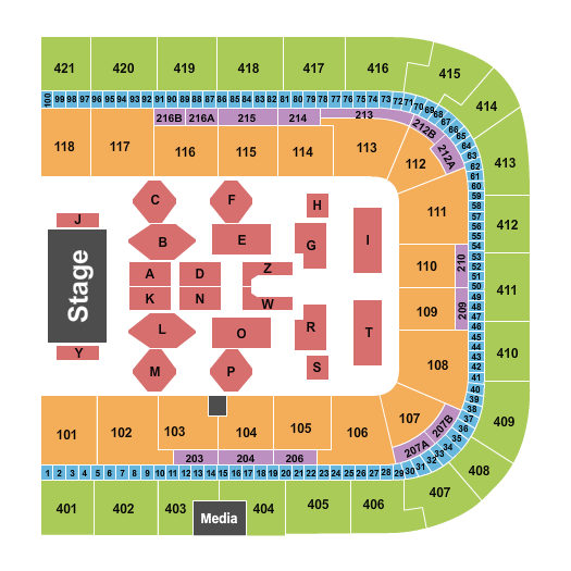 Paris La Defense Arena Seating Chart: Celine Dion