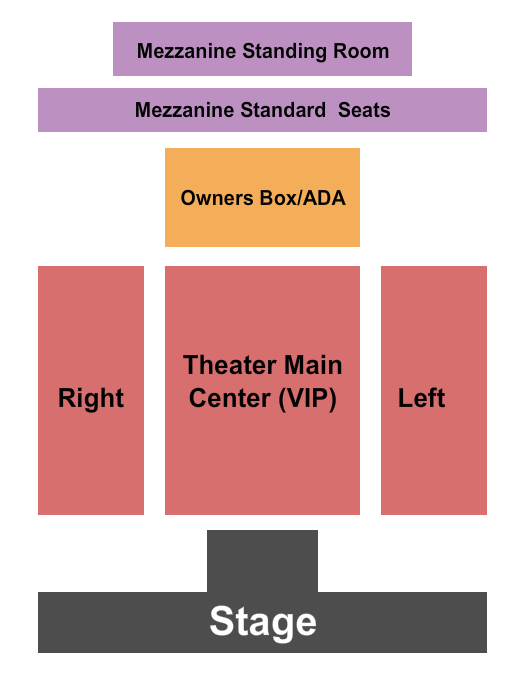 Paris Theatre - Portland Seating Chart: Endstage