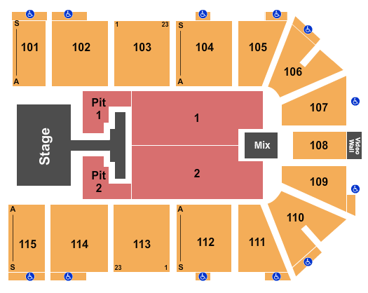 Park City Arena Seating Chart: Phil Wickham