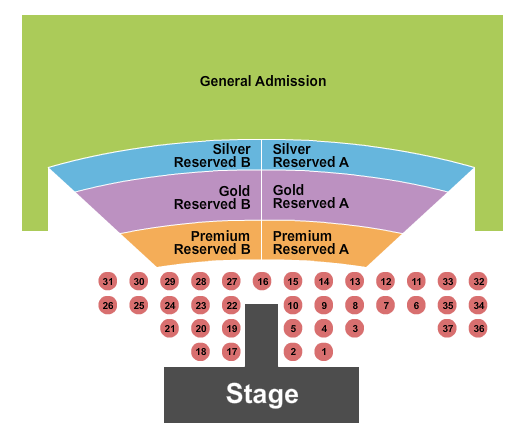 Pier Park Amphitheater Seating Chart