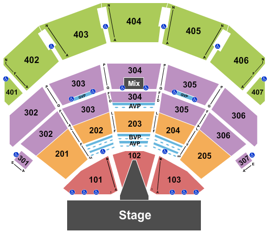 Dolby Live at Park MGM Seating Chart: Janet Jackson