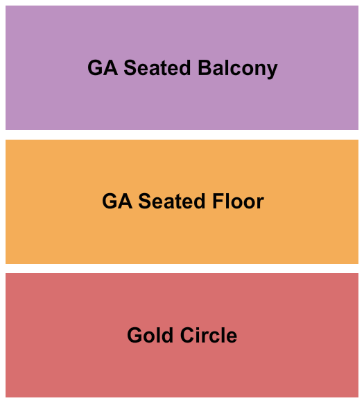 Park West Seating Chart: GC/GA Flr/GA Balc