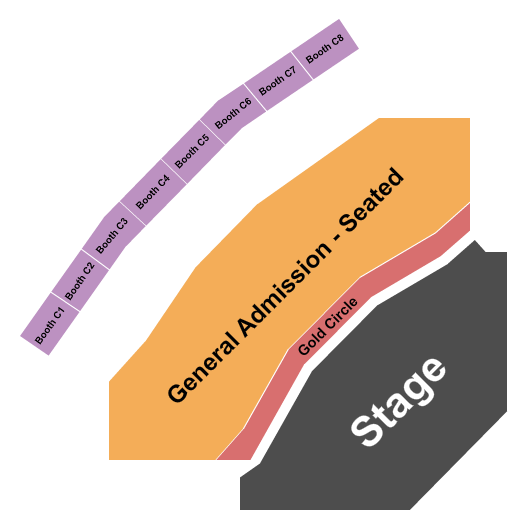 Park West Seating Chart: GC/GA Seated/Booths