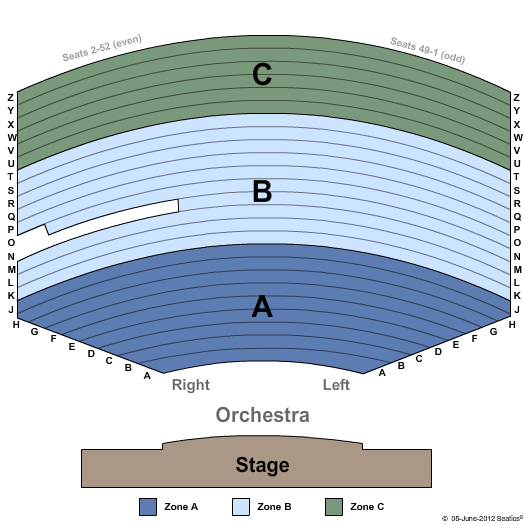 Parker Playhouse Seating Chart
