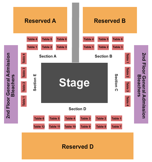 Parkersburg High School Seating Chart: Boxing