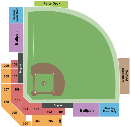 Parkway Bank Sports Complex Map