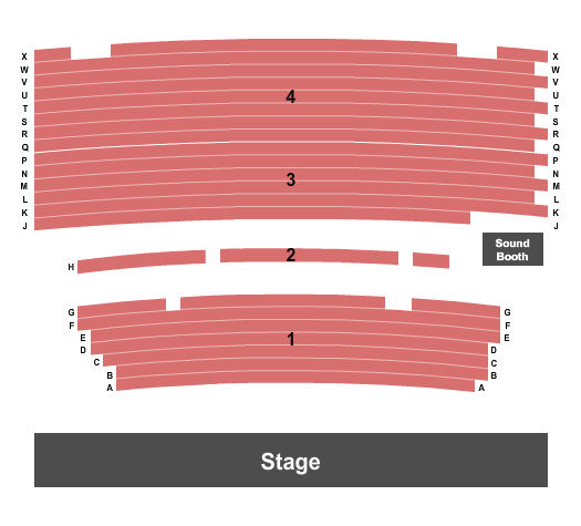 Pascagoula High School Performing Arts Center Seating Chart: Endstage