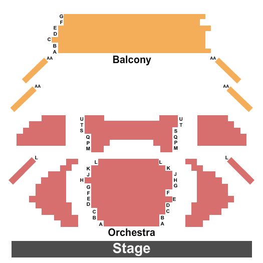 Patricia Reser Center for the Arts Seating Chart