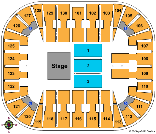 Patriot Center Seating Chart