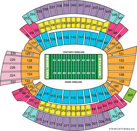 Paul Brown Stadium Seating Chart