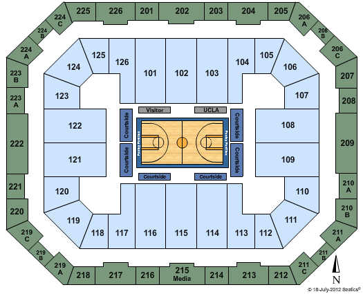 Pauley Pavilion Seating Chart