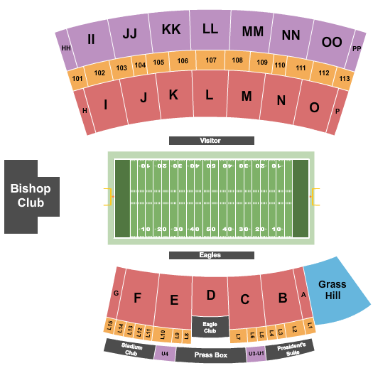 Allen E. Paulson Stadium Seating Chart: Football