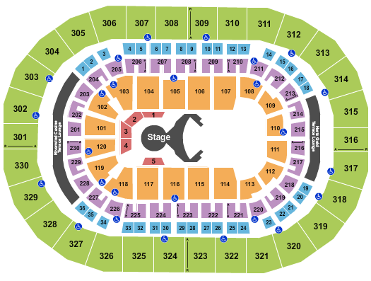 Paycom Center Seating Chart: Cirque De Soleil