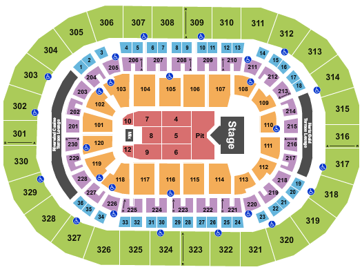 Paycom Center Seating Chart: Cody Johnson