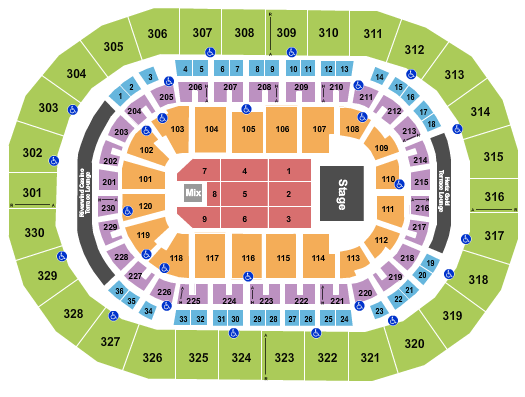 Paycom Center Seating Chart